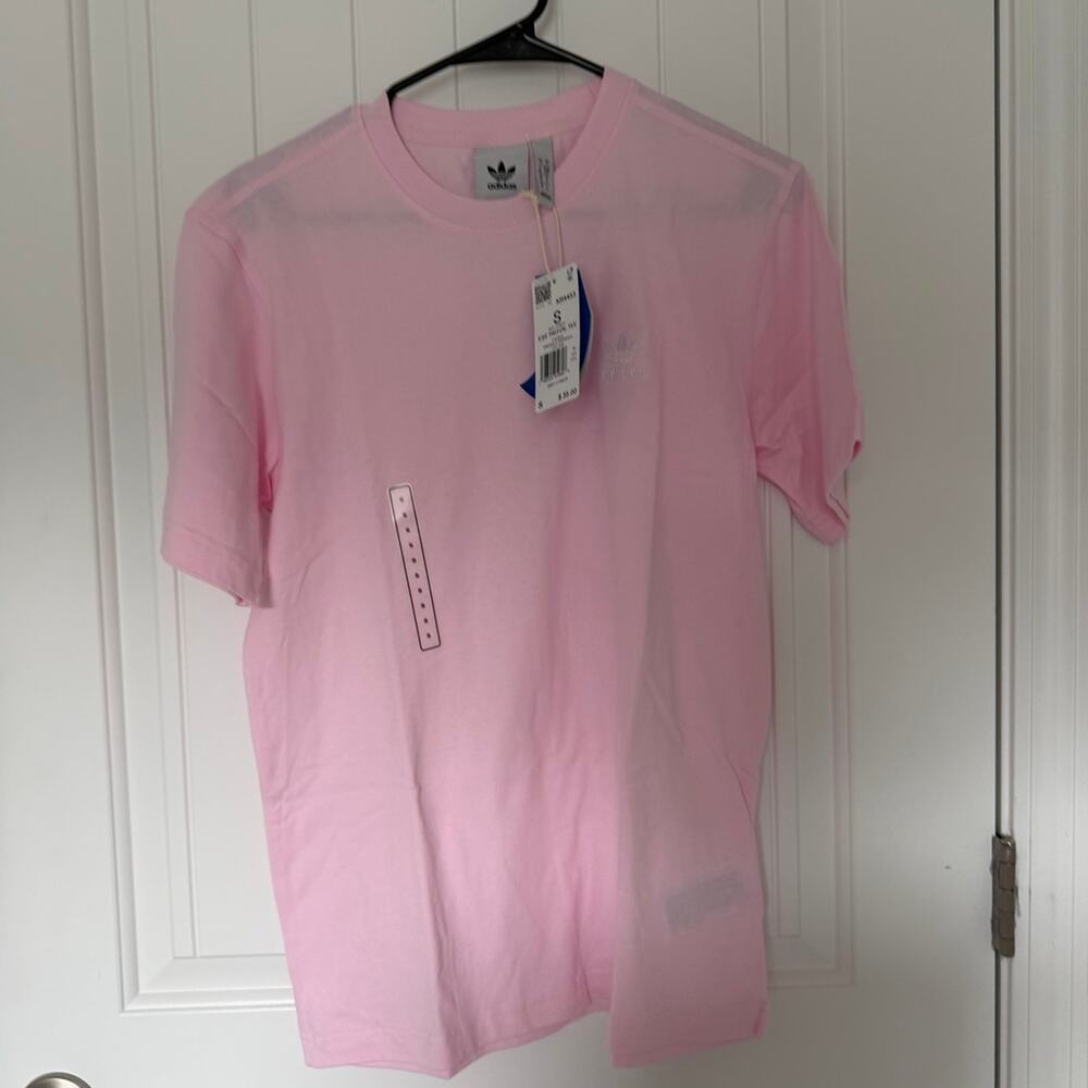 Adidas pink tee